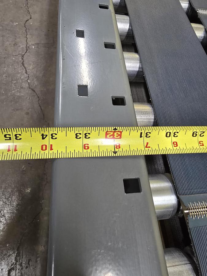Used Intelligrated 28"bf x 35' MDR Belted Zero Pressure Incline Conveyor (#430)