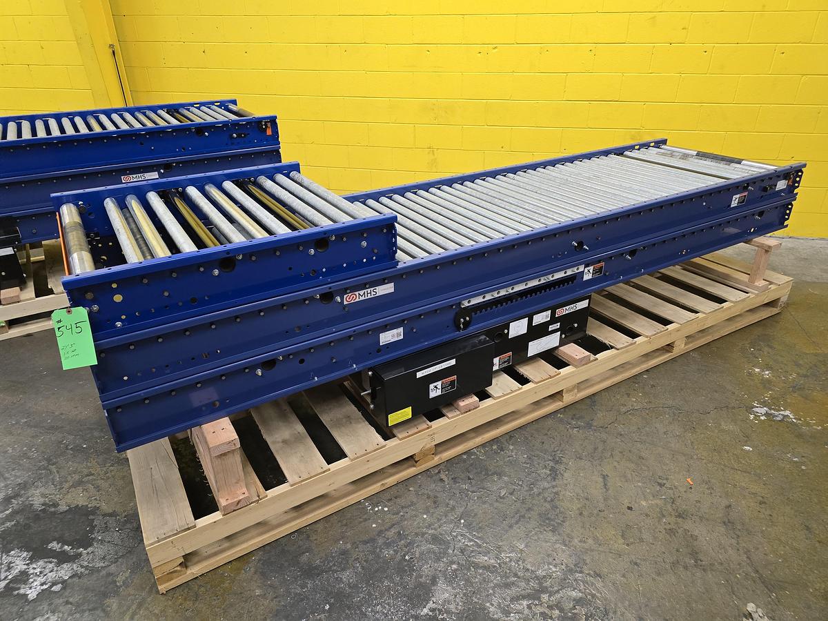 Used MHS 37.5" x 27'3" Roller Bed Conveyor (#545)