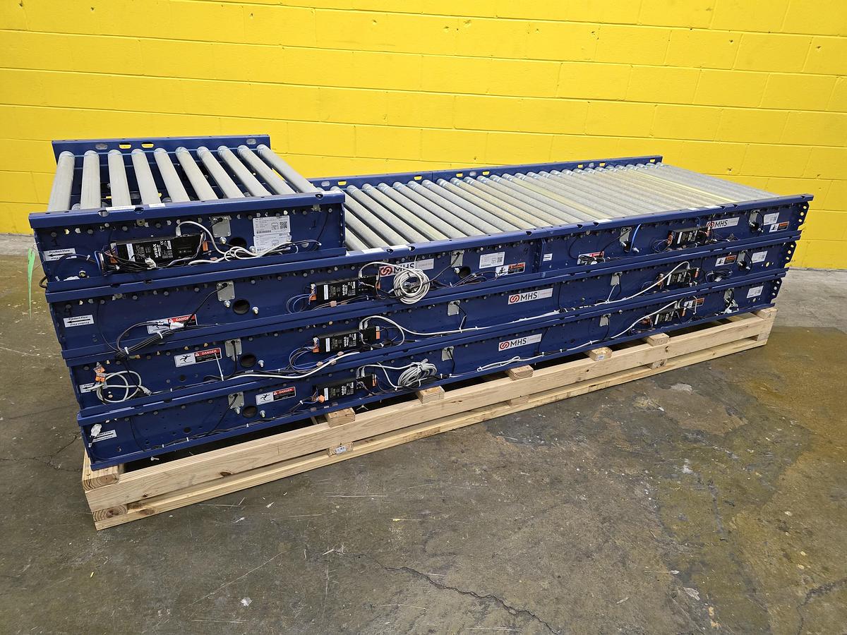 Used MHS Itoh Denki 34" x 32.5' MDR Zero Pressure Accumulation Roller Conveyor (#276)