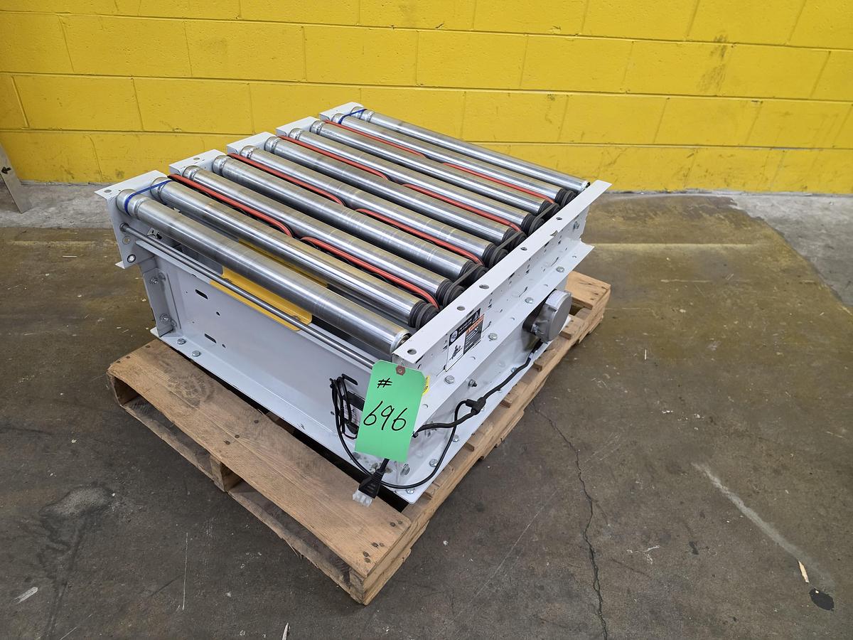 Used Hytrol 190E24EZ 24 volt 90 Degree Pop Up Divert Transfer Conveyor (#696)