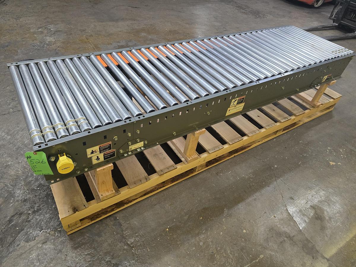 2018 Intelligrated 30.5"w x 9' Live Roller V-Belt Conveyor (526)