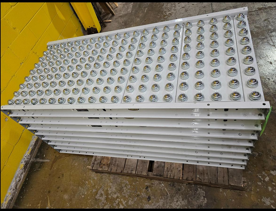 Used Hytrol Roller Ball Transfer Table Conveyor 30" x 63" (#569)