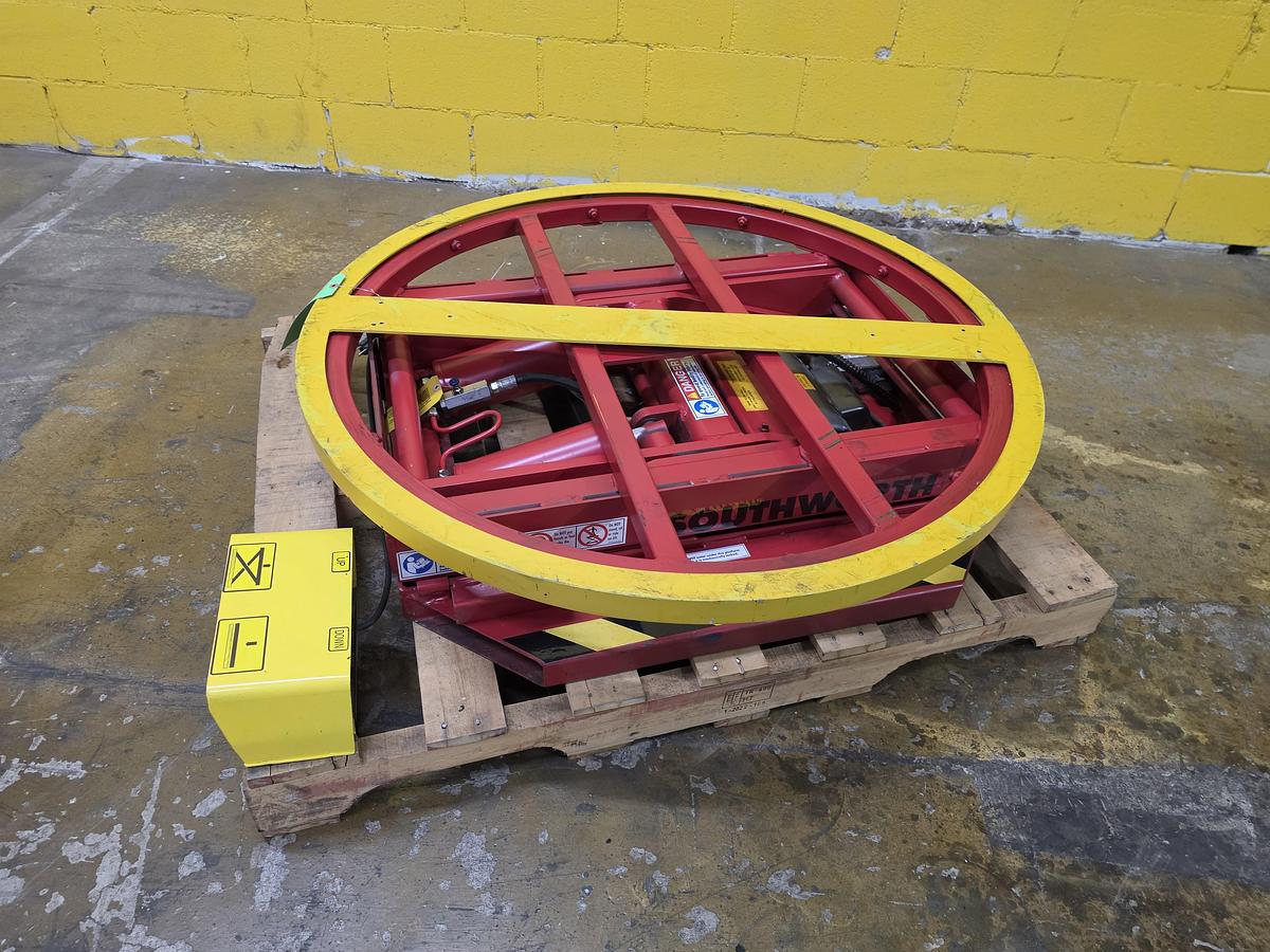 Used Southworth PalletPal Electric Scissor Lift Table Turntable (#687)