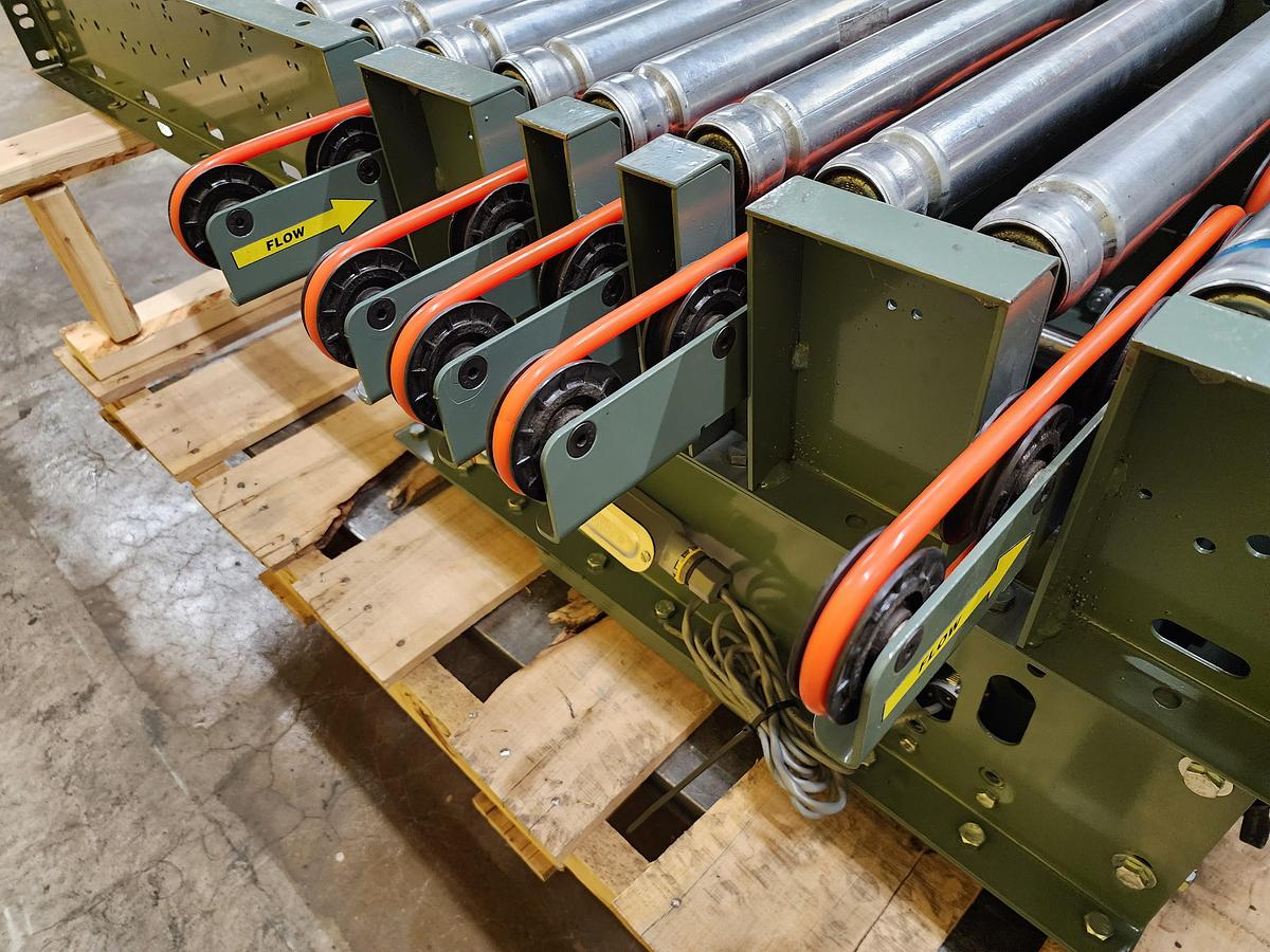 Used Hytrol 190E24EZ 24 volt 90 Degree Pop Up Divert Transfer Conveyor (#232)
