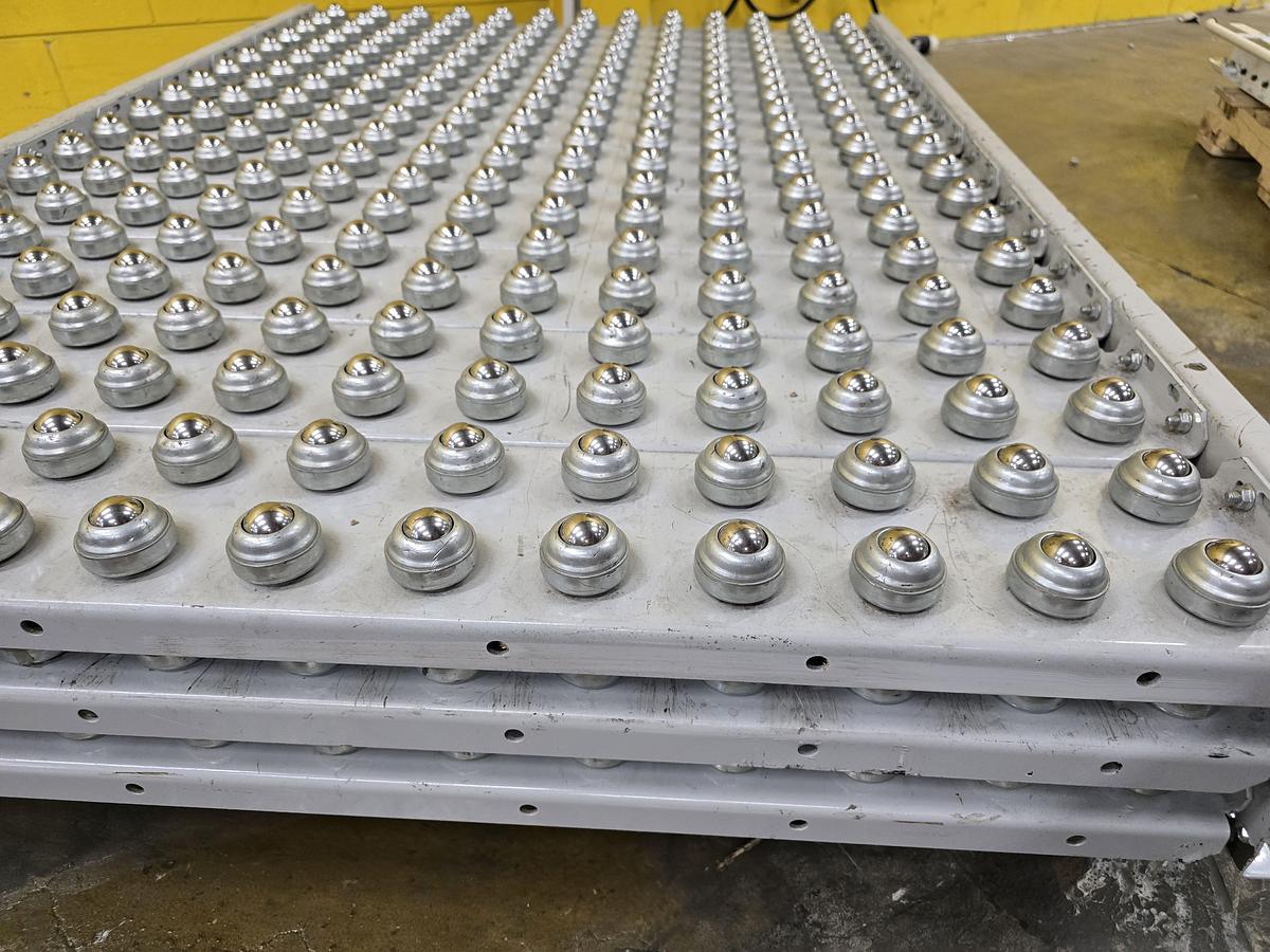 Used Hytrol Roller Ball Transfer Table Conveyor 42" x 60" (#574)