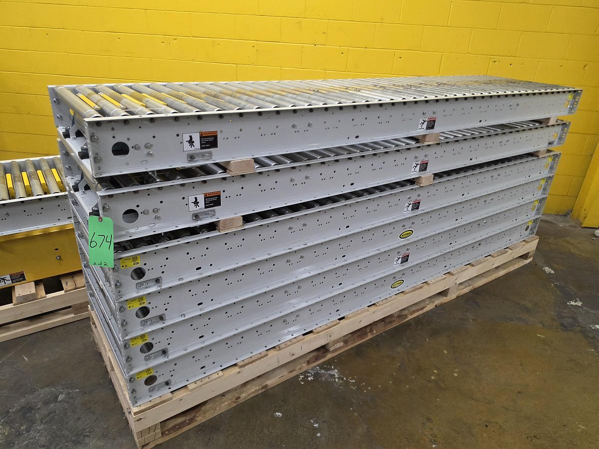 Used Hytrol ABLR Live Roller Conveyor 30" x 70' (#674)