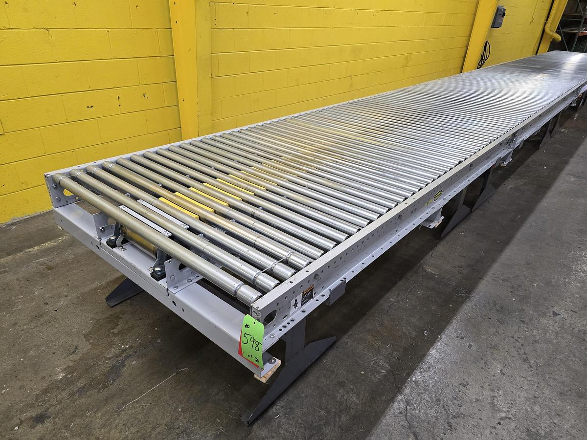 Used Hytrol ABEZ Zero Pressure Accumulation Roller Conveyor 54" x 99' (#598)