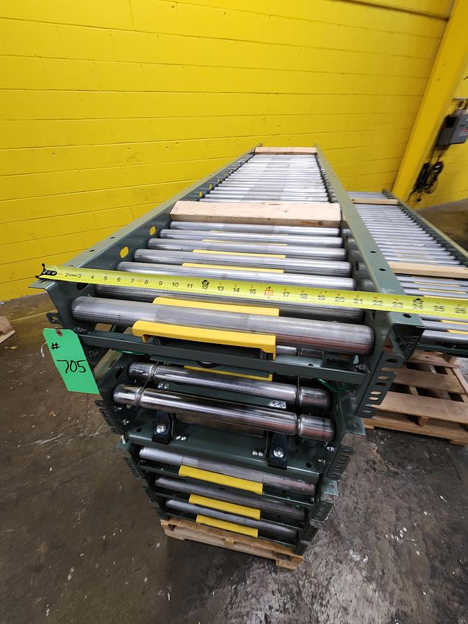 Used Hytrol ABEZ Zero Pressure Accumulation Roller Conveyor 24" x 60' (#705)