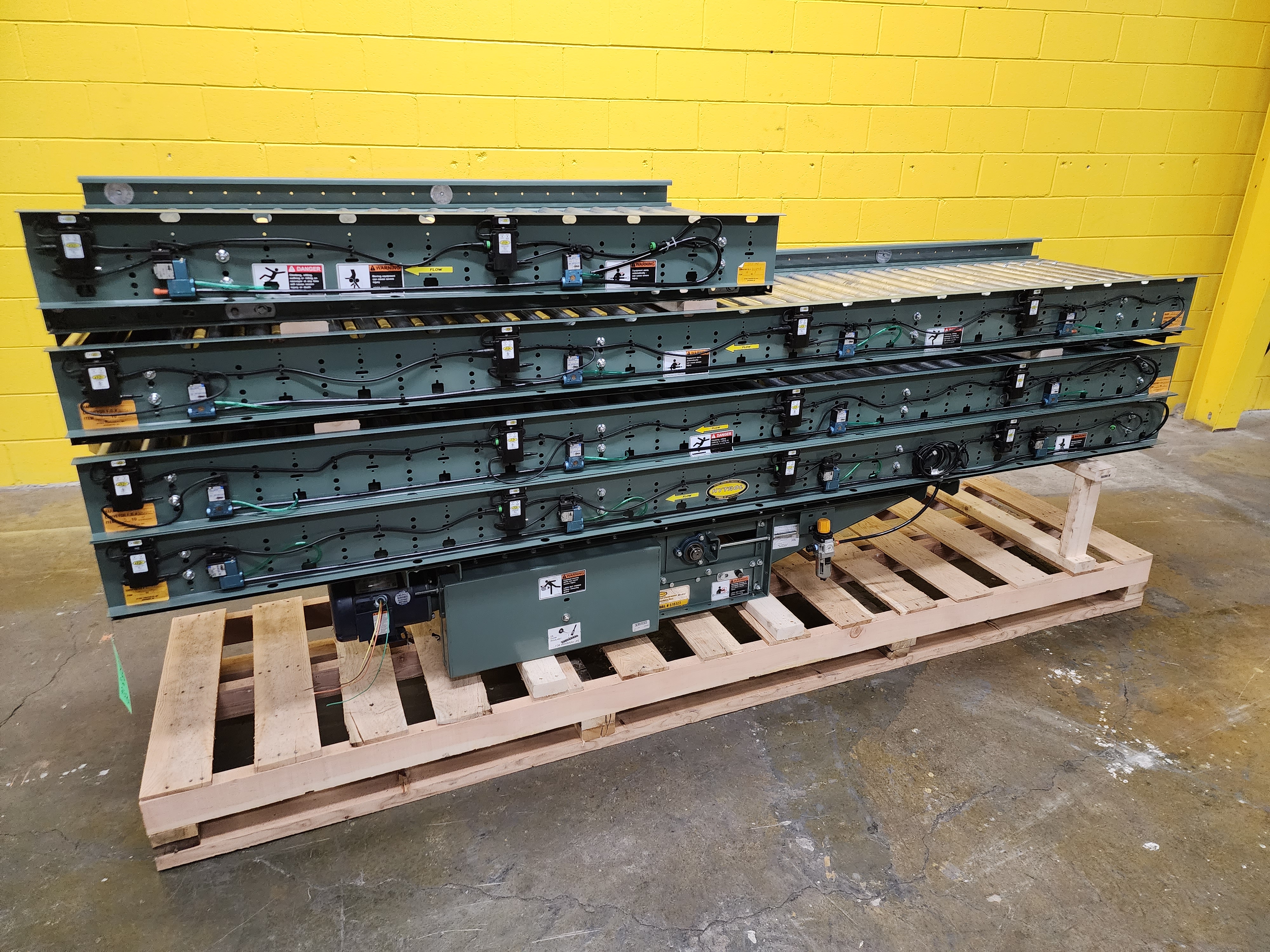 Used Hytrol ABEZ Zero Pressure Accumulation Roller Conveyor 24" x 35' (#188)
