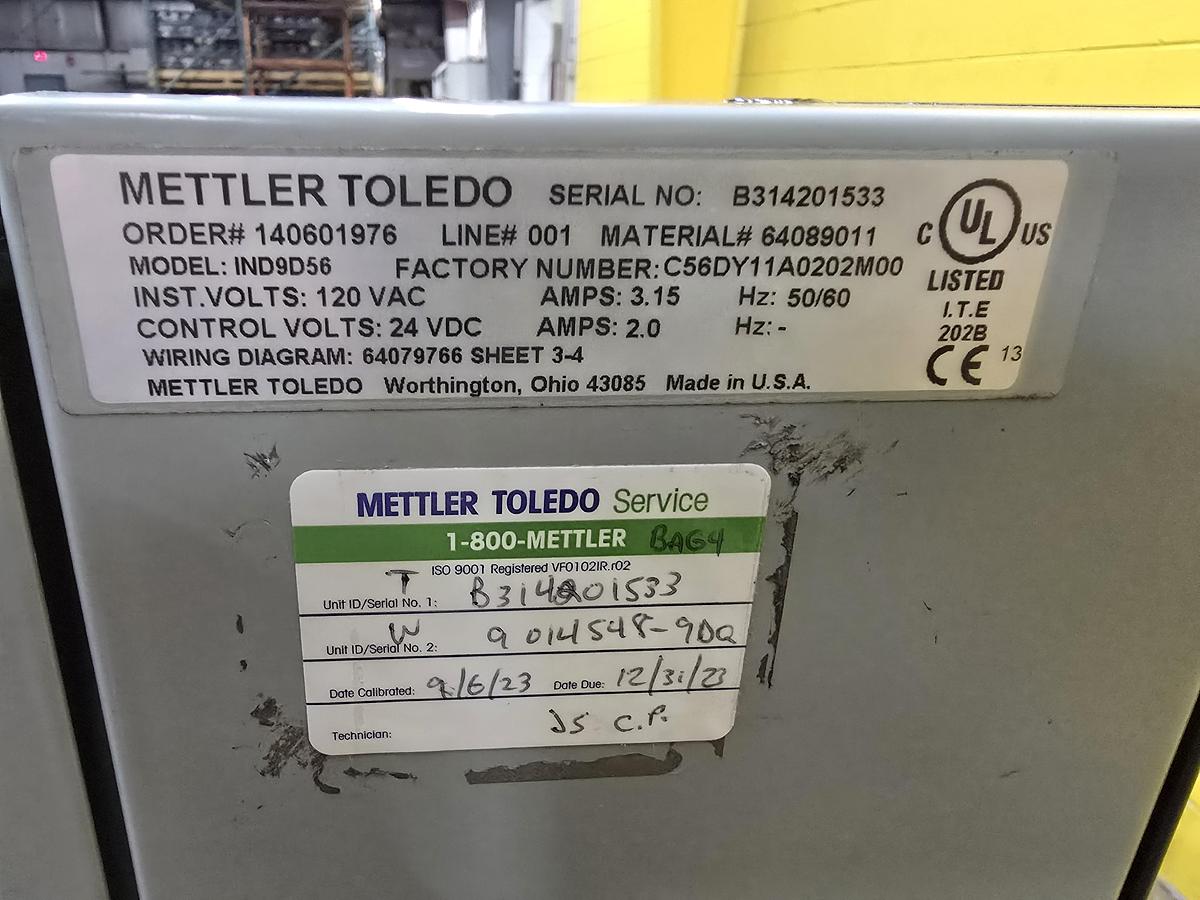 Used Mettler Toledo Checkweigher High Speed 250# Max Conveyor Scale (#438)
