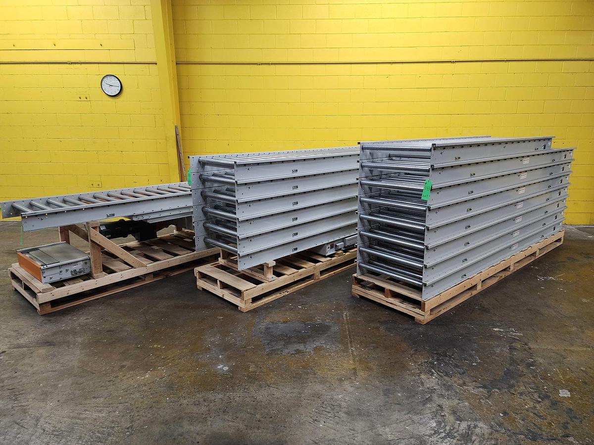 Used Intelligrated Roller Bed Belt Conveyor 28" x 180' (#343)
