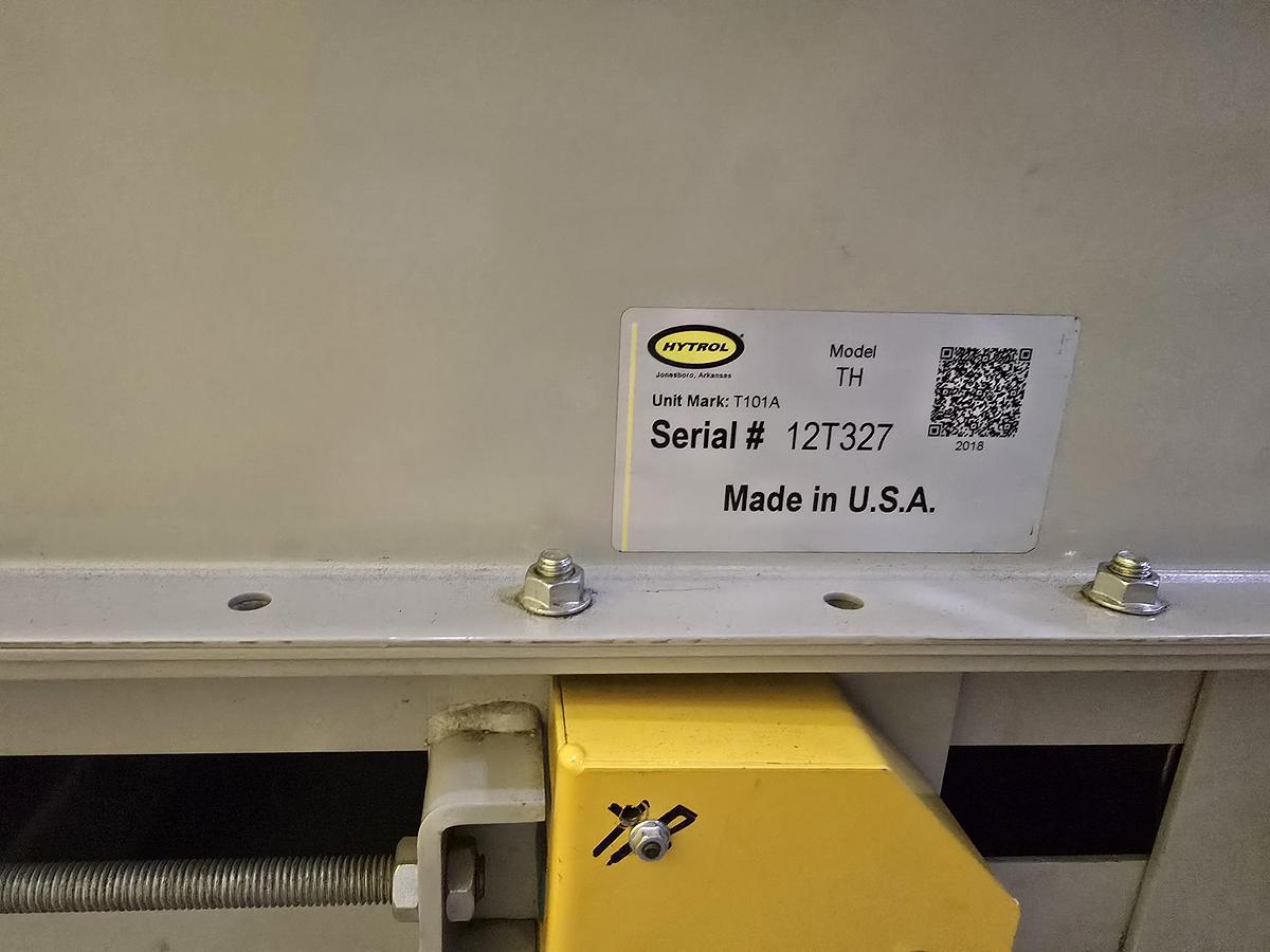 Used Hytrol TH Trash Line Belt Conveyor 34" x 114'3" w/ Elevation Change Hitch (#562)