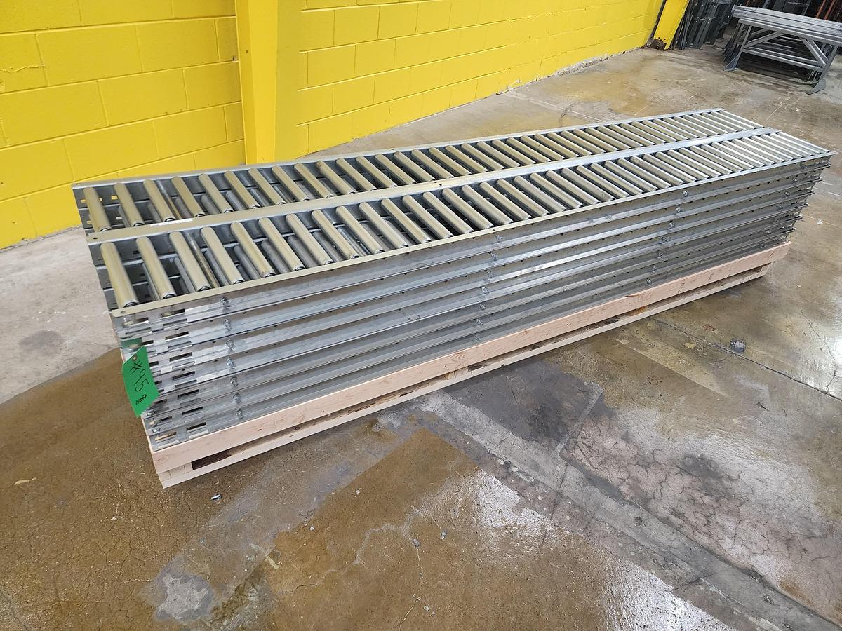 Used 12.5" x 140' Gravity Roller Conveyor (#95)