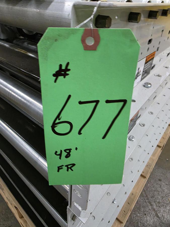 Used Hytrol 190E24EZ E24 Zero Pressure Roller Conveyor 30" x 48' (#677)