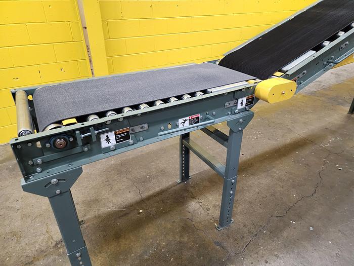 Used Hytrol RBI Roller Bed Incline Decline Belt Conveyor 24" x 16'6" (#137)