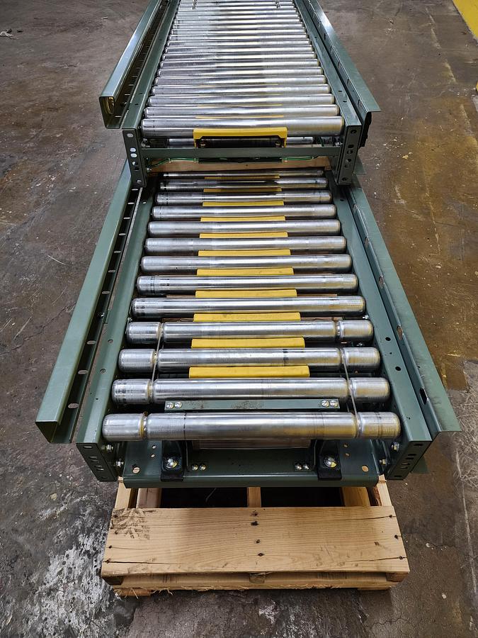 Used Hytrol ABEZ Zero Pressure Accumulation Roller Conveyor 24" x 12'6" (#196)