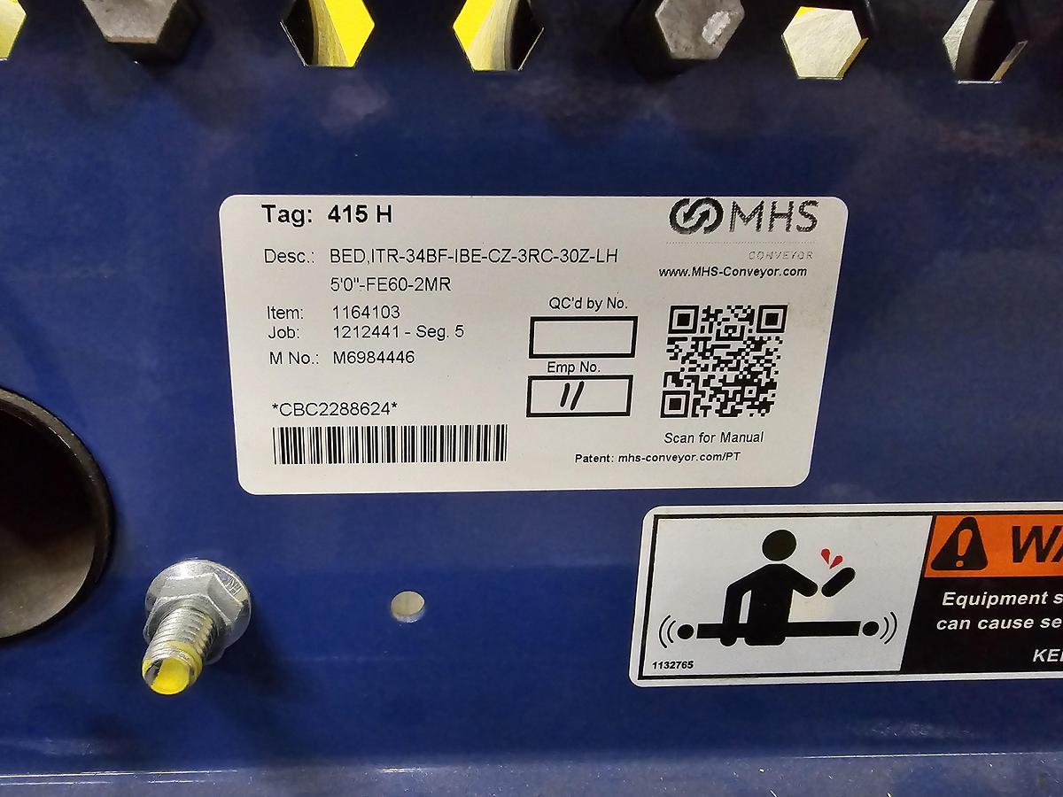 Used MHS Itoh Denki 34" x 32.5' MDR Zero Pressure Accumulation Roller Conveyor (#276)