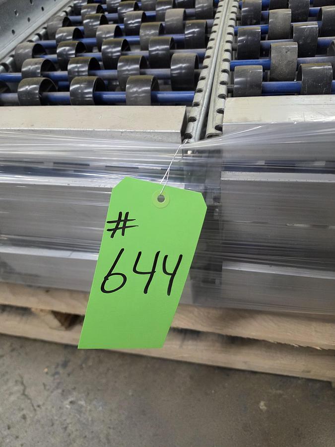 Used UNEX Span Track Wheel Bed Conveyor 11.25" x 9'10" (#644)