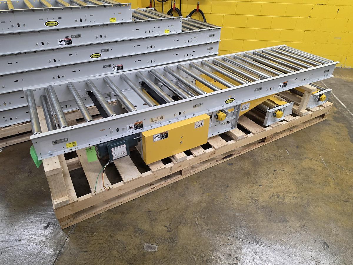 Used Hytrol Roller Bed Belt Conveyor 30" x 65' (#653)
