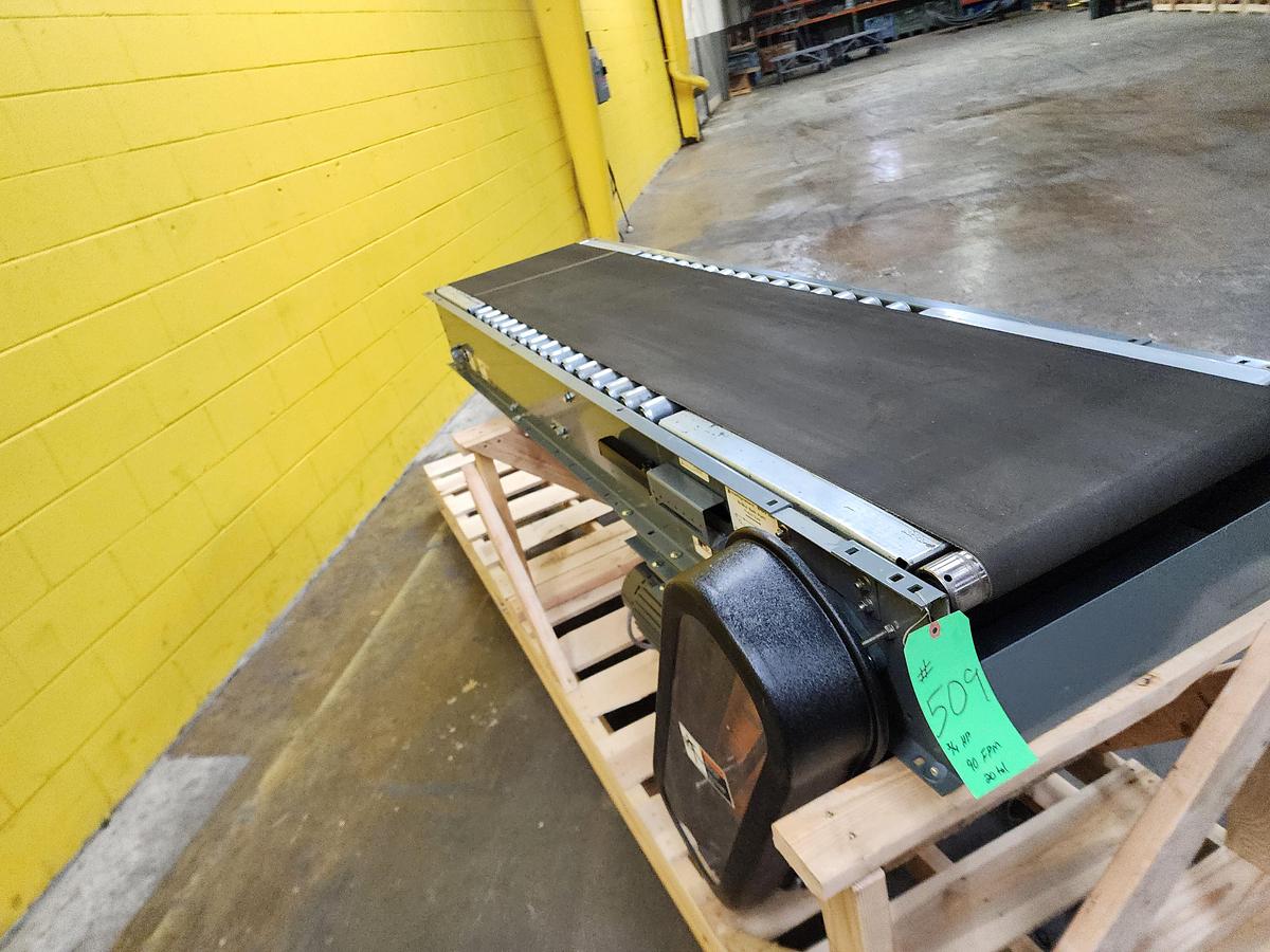 Used 2023 Intelligrated Roller Bed Belt Conveyor .5" x 7'6" (#374)