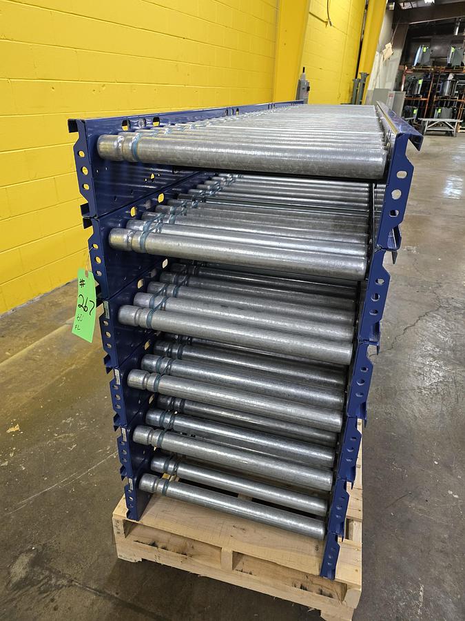 Used MHS TGW Itoh Denki 22" MDR Zero Pressure Accumulation Roller Conveyor 280' (#267)