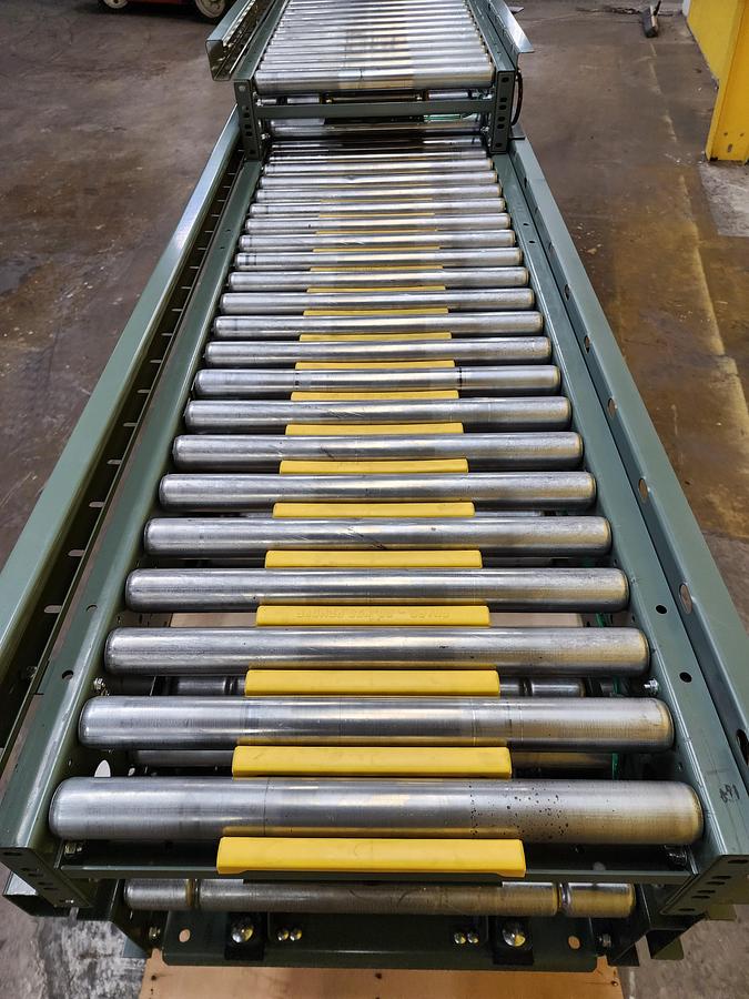 Used Hytrol ABEZ Zero Pressure Accumulation Roller Conveyor 24" x 25' (#186)