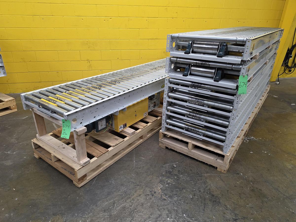 Used Hytrol ABLR Live Roller Conveyor 30" x 70' (#674)