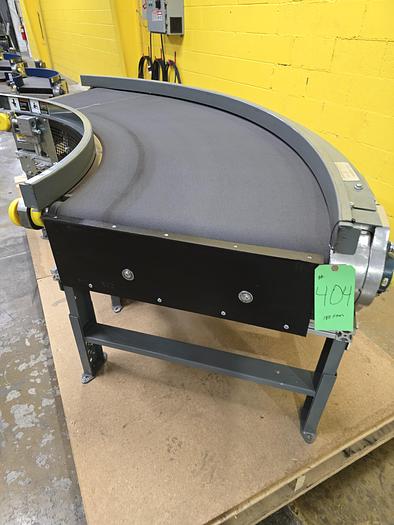 Used Transnorm 90 Degree Belted Curve Conveyor TS1500/140  27" Belt, 36" IR (#404)
