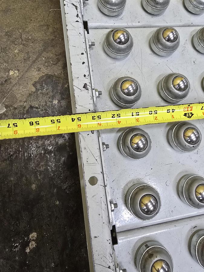 Used Hytrol Roller Ball Transfer Table Conveyor 54" x 60" (#573)