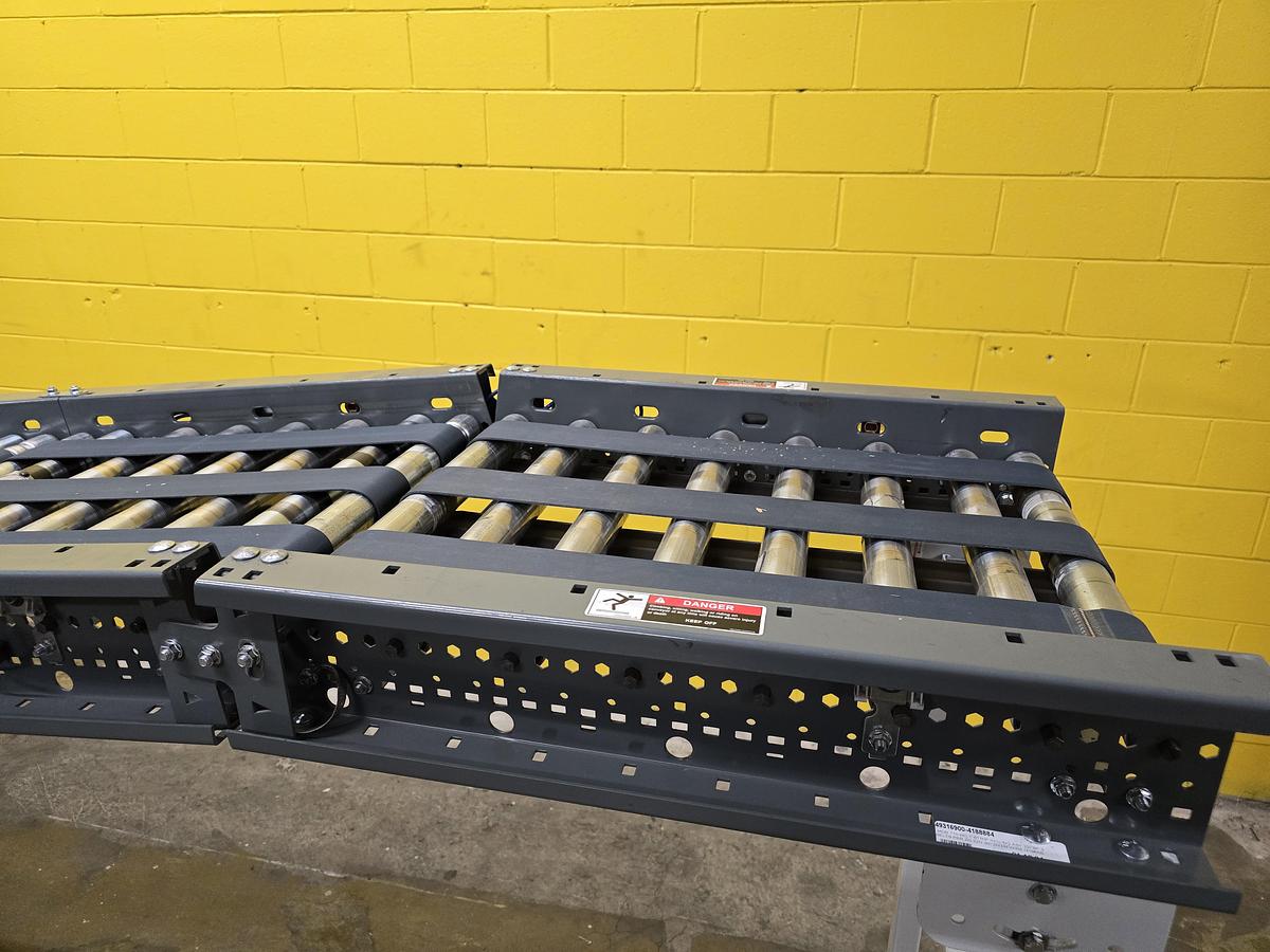 Used Intelligrated 22" x 27.5' MDR Belted Zero Pressure Incline Conveyor (#442)