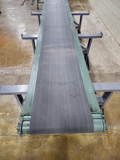 Used Hytrol Slider Bed Belt Conveyor 24" x 17'3" (#62)