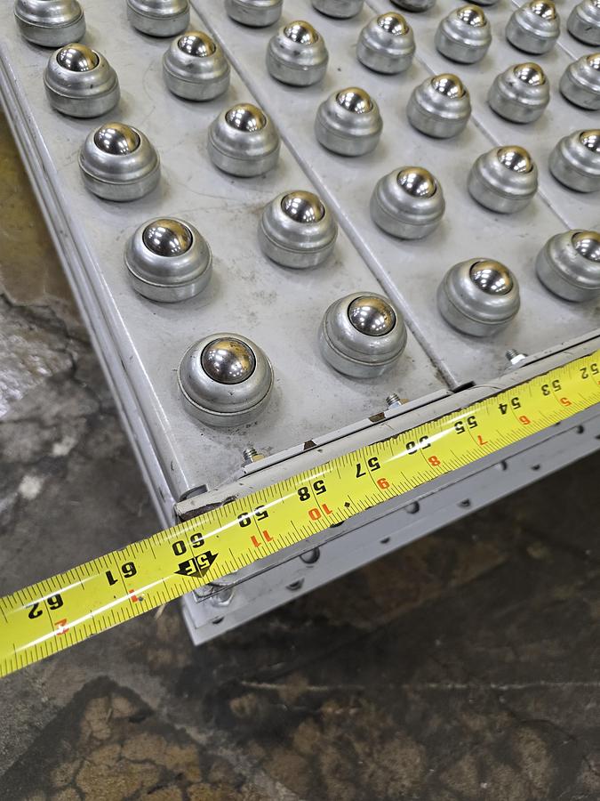 Used Hytrol Roller Ball Transfer Table Conveyor 42" x 60" (#574)