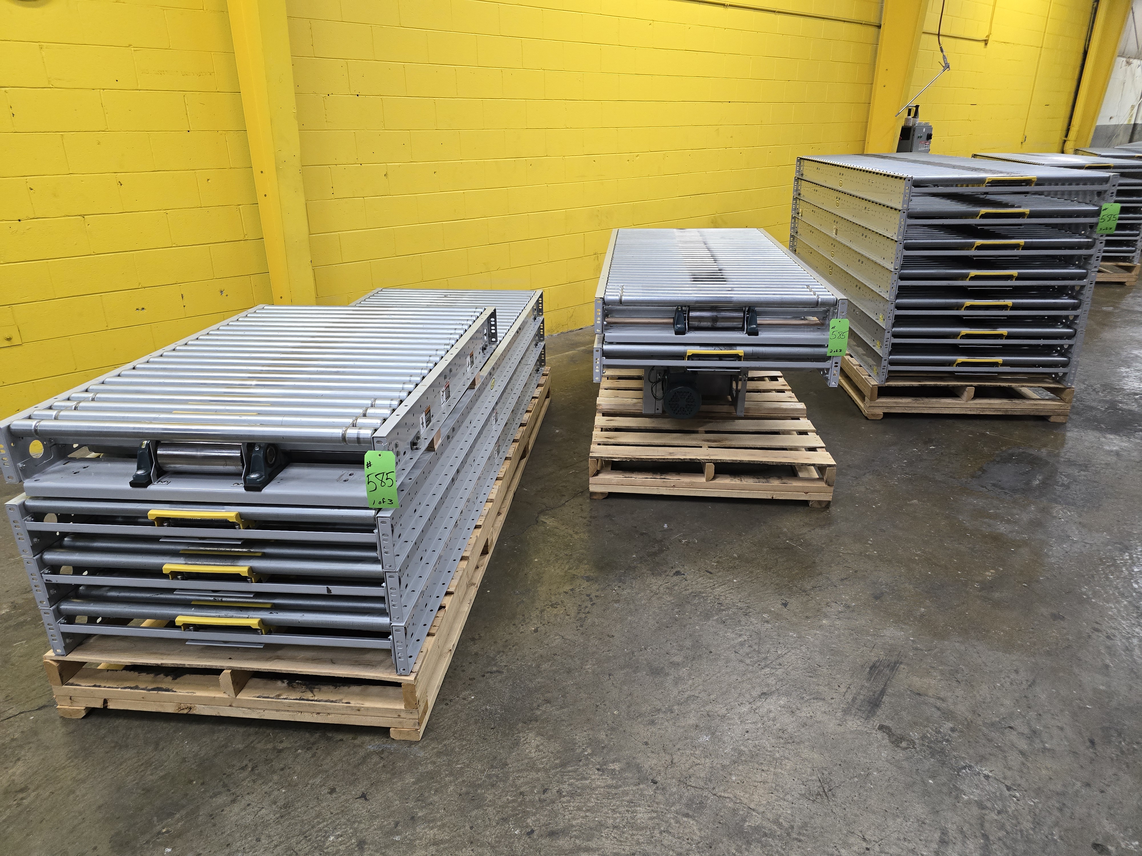 Used Hytrol ABLR Live Roller Conveyor 42" x 123' (#585)