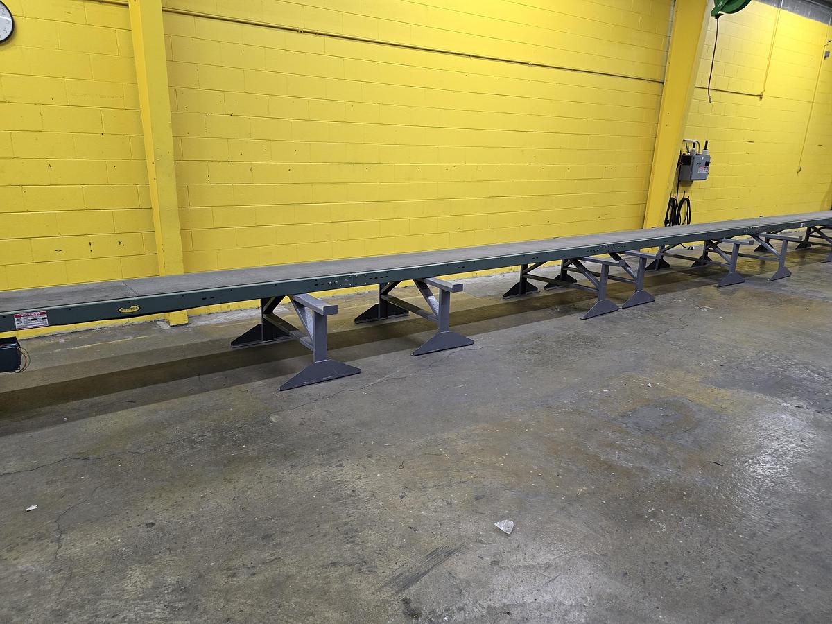 Used Hytrol TA Slider Bed Belt Conveyor 24" x 51' (#458)