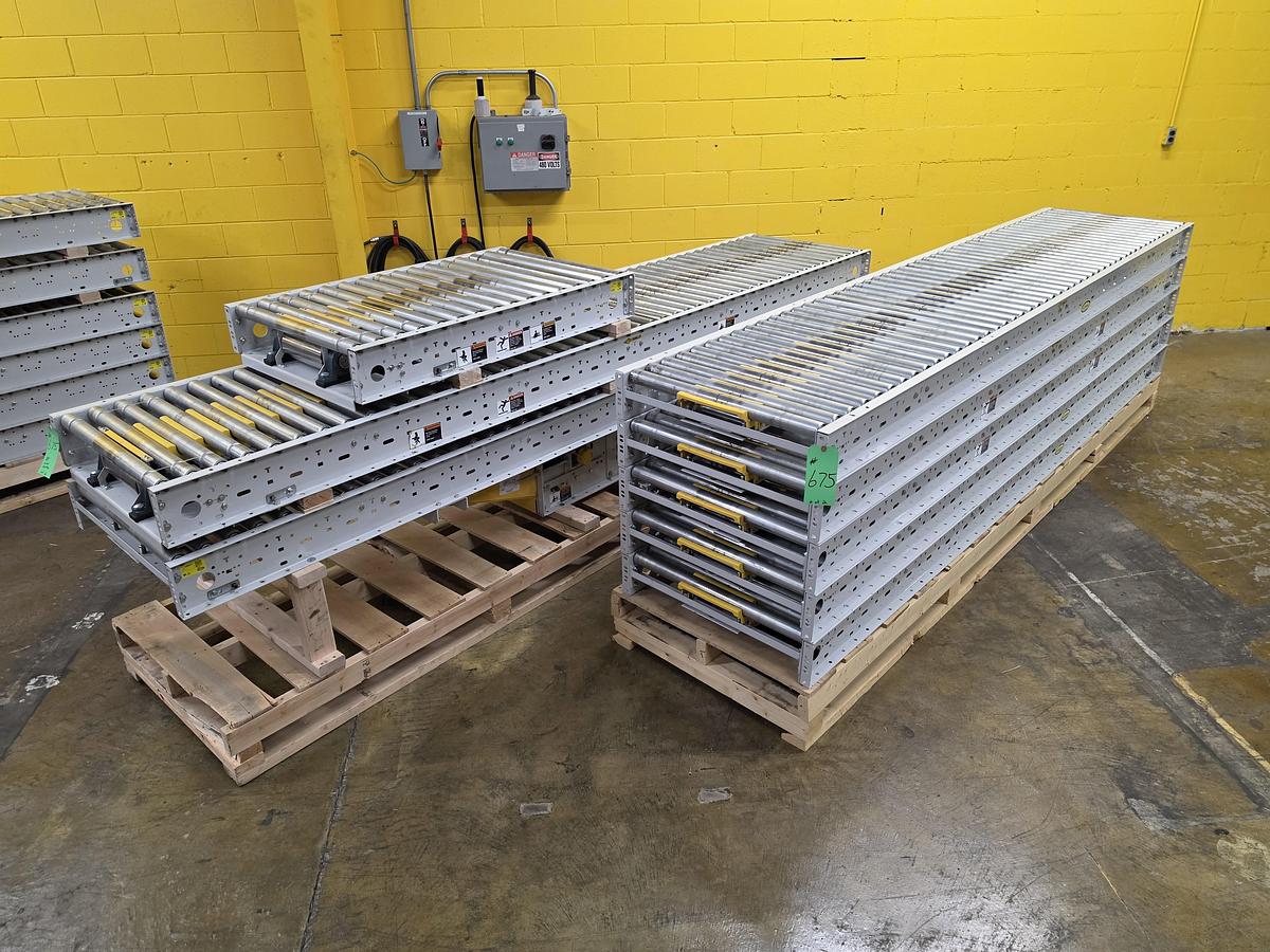 Used Hytrol ABLR Live Roller Conveyor 30" x 88' (#675)