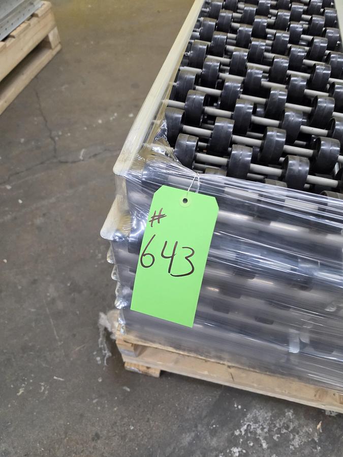 Used UNEX Span Track Wheel Bed Conveyor 12.75" x 11'4.5" (#643)