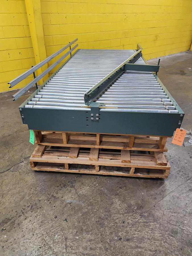 Used Hytrol ABLR Roller Bed Conveyor Merge Table 52"x10' (#170)
