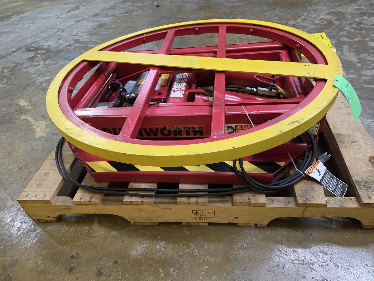 Used Southworth PalletPal Electric Scissor Lift Table Turntable