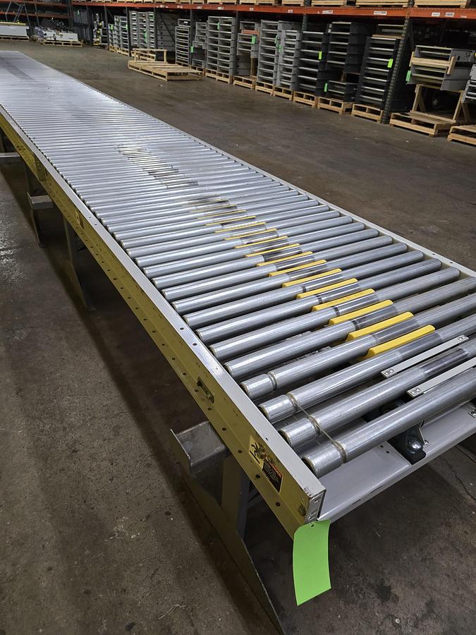 Used Hytrol ABLR Live Roller Conveyor 42" x 81' (#587)