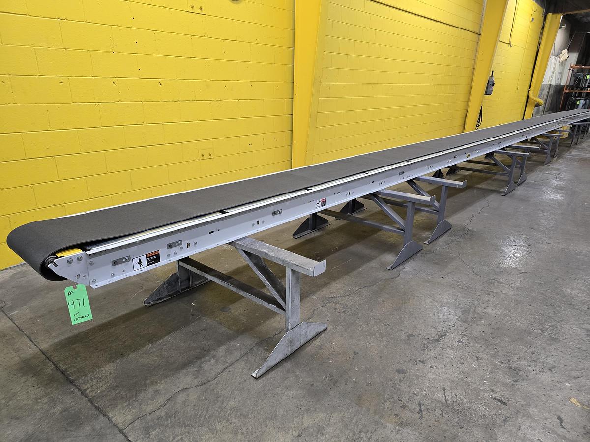 Used Hytrol Slider Bed Belt Conveyor 24" x 55' (#471)