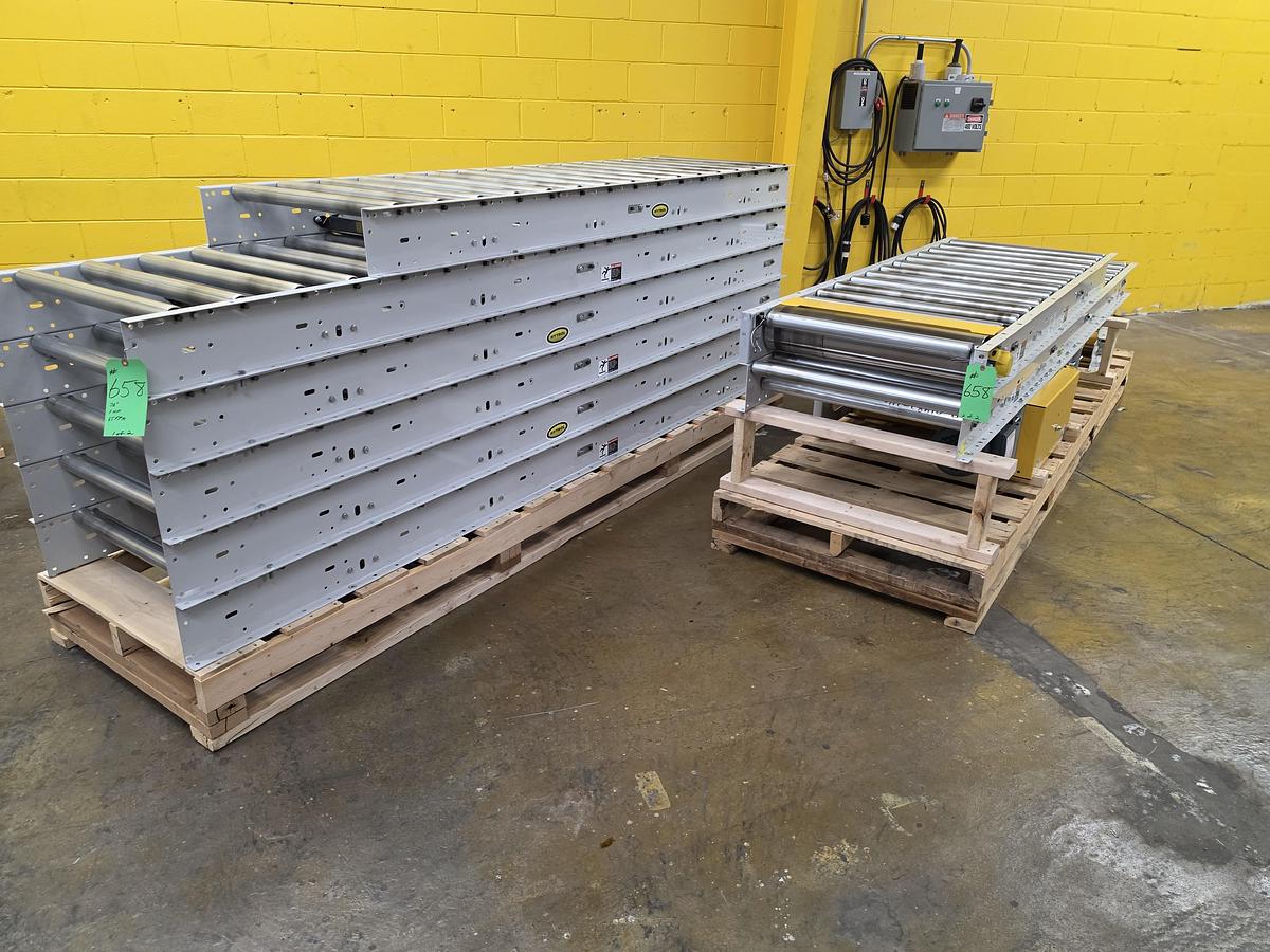 Used Hytrol Roller Bed Belt Conveyor 30" x 76' (#658)