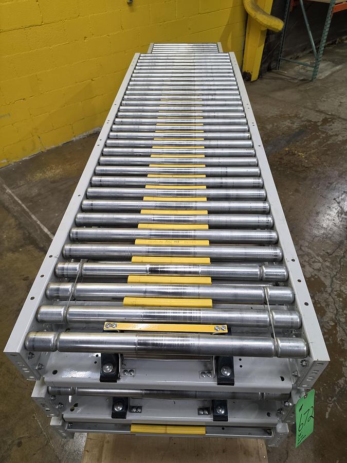 Used Hytrol ABLR Live Roller Conveyor 30" x 32' (#672)