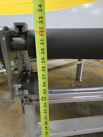 Used Transnorm 90 Degree Belted Curve Conveyor TS1500/140 V2  34" Belt, 47" IR