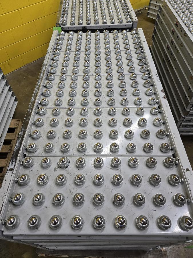 Used Hytrol Roller Ball Transfer Table Conveyor 30" x 63" (#566)