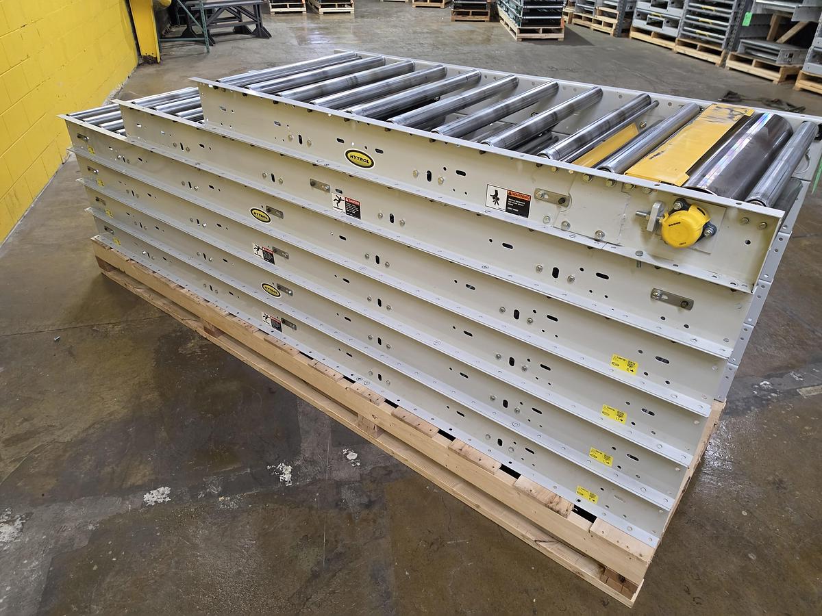 Used Hytrol Roller Bed Belt Conveyor 30" x 65' (#653)