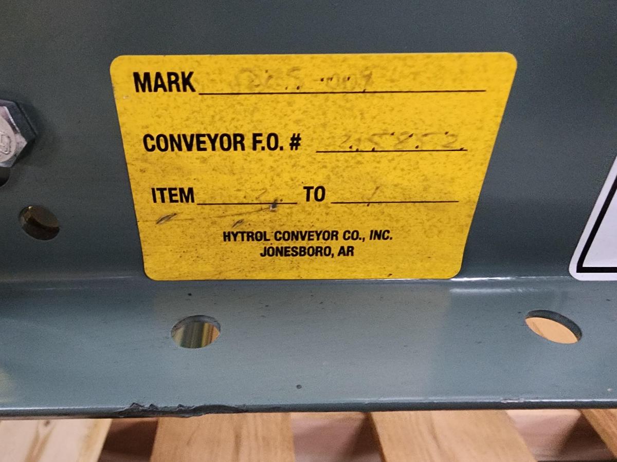 Used Hytrol 24" x 9' Live Roller V-Belt Conveyor (#186)