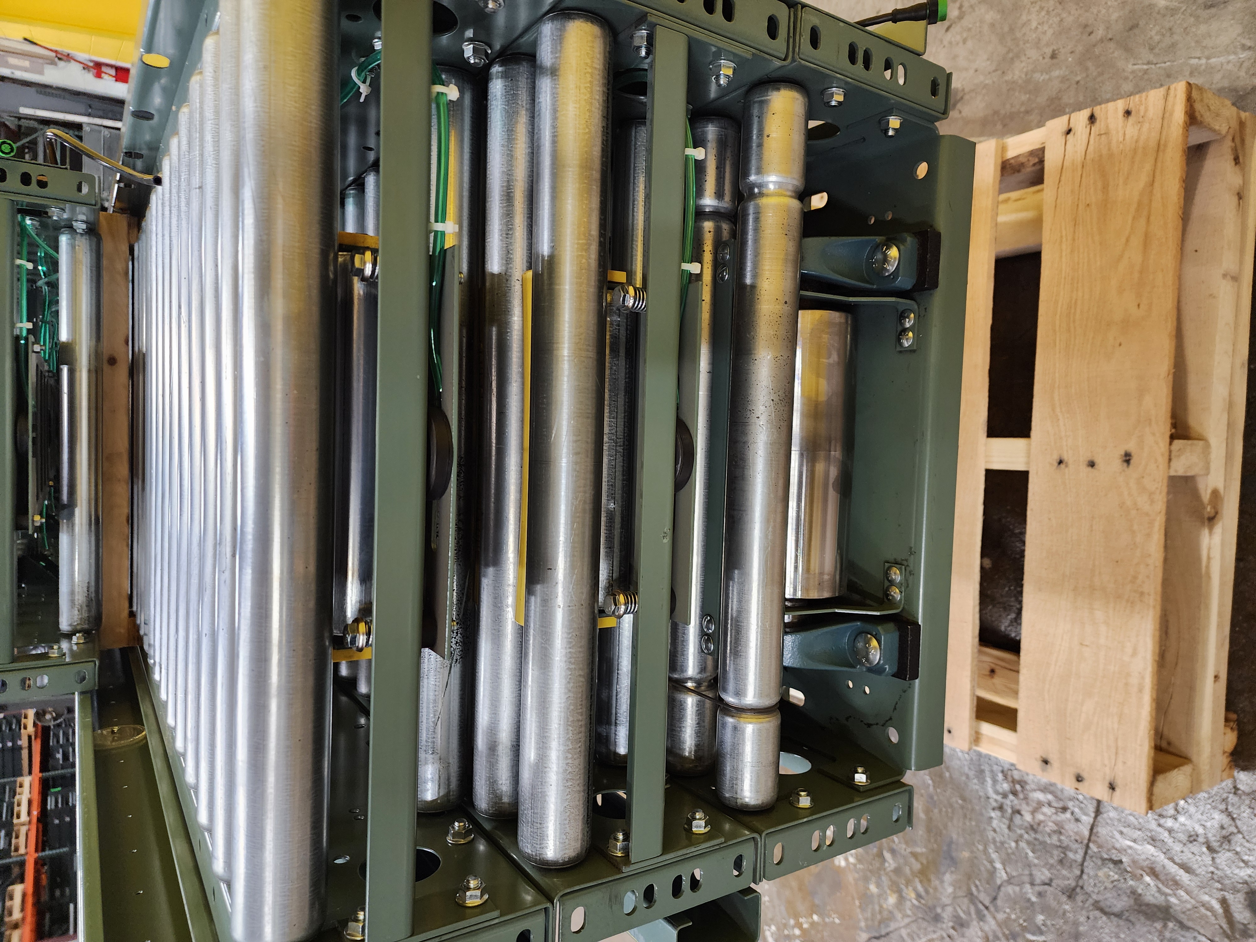 Used Hytrol ABEZ Zero Pressure Accumulation Roller Conveyor 24" x 37'6" (#190)
