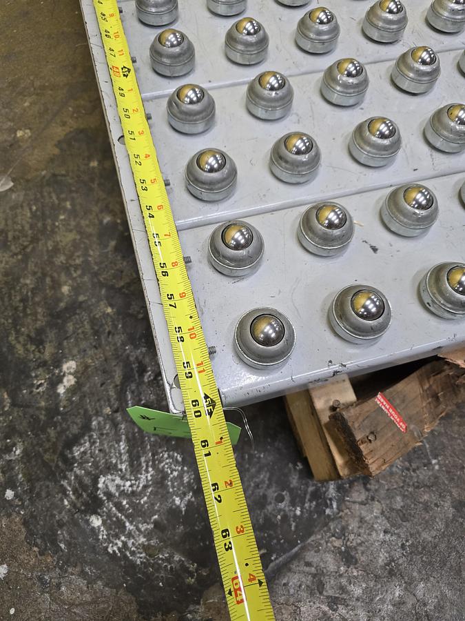 Used Hytrol Roller Ball Transfer Table Conveyor 54" x 60" (#573)