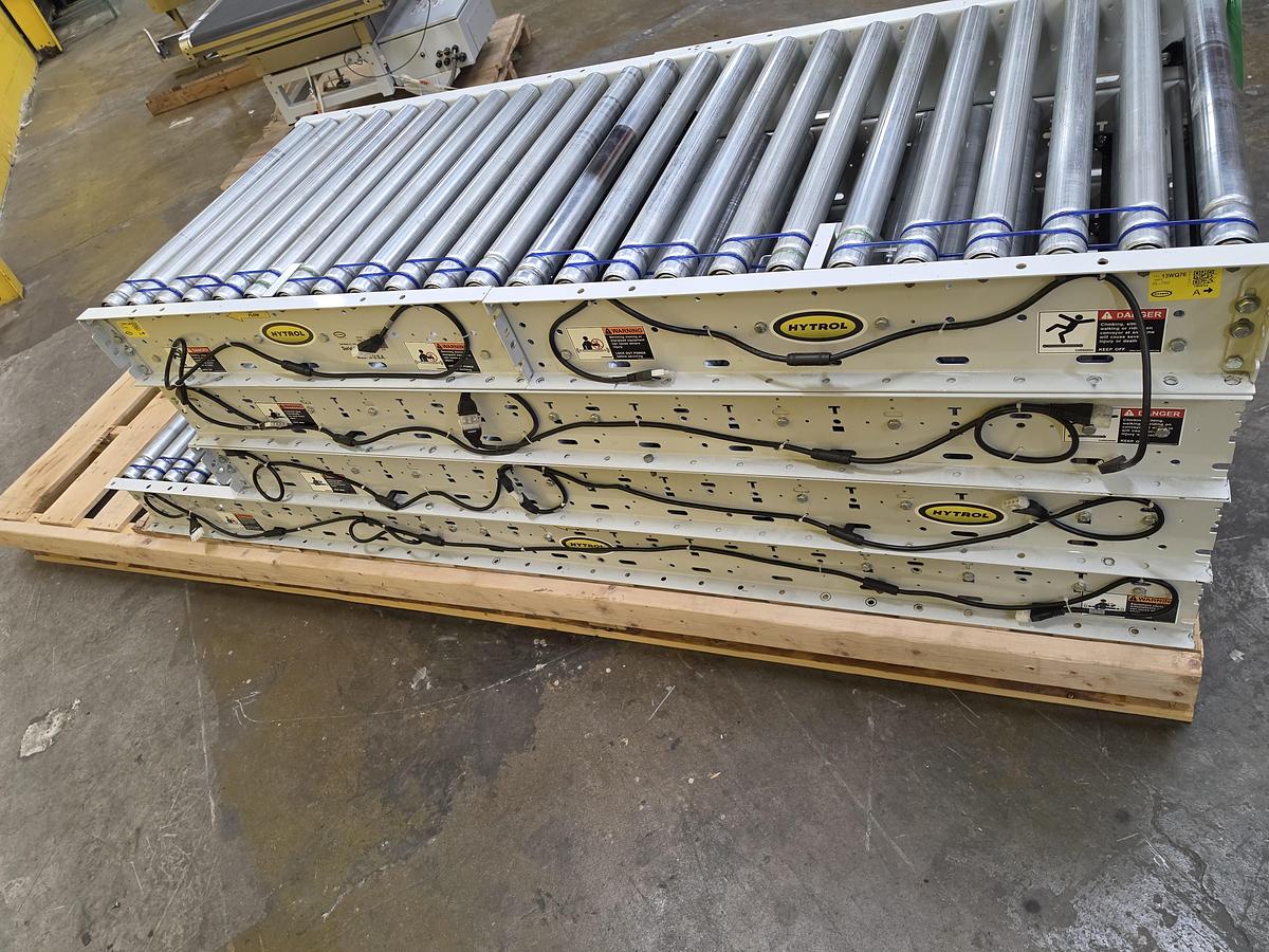 Used Hytrol 190E24 Live Roller Conveyor 30" x 25'6" (#697)