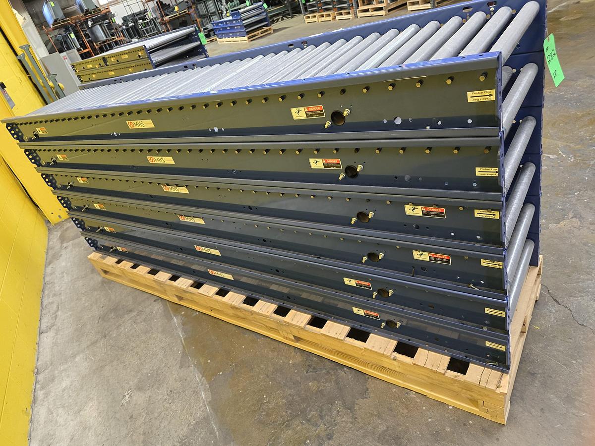 Used MHS Itoh Denki 22" x 40' MDR Zero Pressure Accumulation Roller Conveyor (#282A)